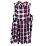 Torrid  Plaid Sleeveless Shirt‎ Dress Plus Size 4X Poplin Collared Pockets Photo 1