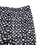 Aryeh  Womans Navy And White‎ Geometric Capri Pants Size Small Photo 6