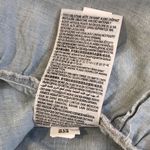 ZARA  Blue V-Neck Short Puff Sleeve Babydoll Dress w Tiered Skirt Sz MD Photo 14