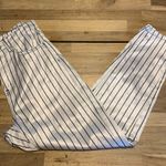 Topshop Moto Mom White With Black Stripe Shiny Jeans 28 Photo 0