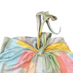 Just BEE Queen Multi Tie Chiara Top in Multi, Size S Blue Photo 5