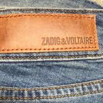 Zadig & Voltaire Denim Mini Skirt with Frayed Hem Photo 8