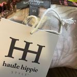 Haute Hippie  NWT Boho Halter Neck Open Back Tie Waist Tank Top Blouse Size XS Photo 5