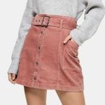 Topshop New Mini Skirt Corduroy rose pink Size 4 Photo 0