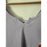 Hanes NWOT Lavender Purple Ribbed Tank Top Size Large Cropped Lettuce Hem Photo 2