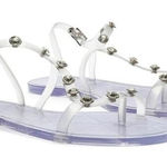 Schutz  Bria Crystal Clear Jelly Embellished Sandal with Dust‎ Bag Size 6 NIB Photo 0