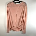 Lululemon Sweater Size 10 Bring It Back Open Long Sleeve Pink Womens Athletic Photo 5