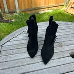 Jessica Simpson Women's Paegye Fringe Stiletto Dress Booties in black size 11 Photo 1