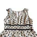 Chelsea and Violet White Brown Horse Print Mini Dress Sleeveless Western Medium Photo 1