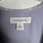 Treasure & Bond Nordstrom  Floral Ivory Little Princess  Purple Maxi Dress Photo 5