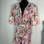 Show Me Your Mumu Floral Short Sleeve Brie Robe Size Small EUC Photo 3