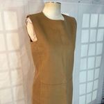 Nellie Partow tan sleeveless business professional sheath dress size 8 Photo 1