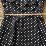 Alex Marie  Dress Sleeveless Black & White Polka Dots Photo 3