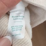 Marine layer  Womens Sweatshirt Size L Cream Crewneck Cozy Preppy Minimalist Photo 6