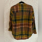 Madewell SALE! FALL CLEARANCE  autumn colors plaid flannel style long sleeve top Photo 3
