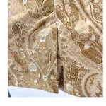 Jaclyn Smith  gold jacquard knee length 10 shiny office party work holiday vtg Photo 2