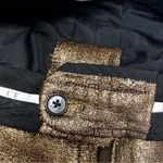 3.1 Phillip Lim Gold Bronze Metallic Pants Wide Leg Trousers Front Leg Seams sz6 Photo 5