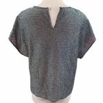 Vintage J.J Rich mesh sequin dolman sleeve top Black Size M Photo 2