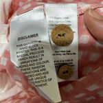 Emerson Fry Laurent Women's Blouse Pink Gingham Organic Cotton Peasant Top Small Photo 5