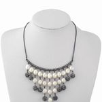 Liz Claiborne Women’s Gray Statement Necklace Photo 0