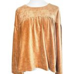 Madewell  Texture and Thread Corduroy Long Sleeve Swing Top Blouse Caramel XL Photo 0