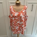 Lands' End Lands‎ End Knit Tank Top Lot Floral Blue Coral Beach Vacation Photo 1