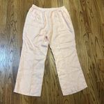 Ralph Lauren Lauren Women's Pink Linen Fully Lined Dress Pants Size 18W Wide Leg Photo 1