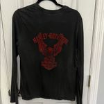 Harley Davidson Harley-Davidson Black and Red Long Sleeve Tee Photo 1