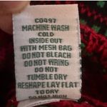 Santa's Bestie Ugly Christmas Sweater Sequin Ugly Holiday Knit Pull On Top Large Red Photo 4