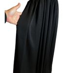 LA LIGNE Blanca Black Dress Maxi Short Puff Sleeves Smocked Waist Stretch XS EUC Photo 6