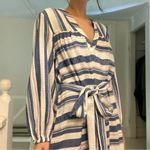 dRA Los Angeles Jenwin Directional Stripe Midi Dress NWT Blue/White Size M Blue Size M Photo 3