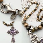 Amethyst Milor Italy 925  Cross 36” Necklace Photo 7