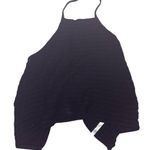Free people beach open back knitted top Black Photo 0
