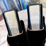 Kate Spade Reenie Velvet Booties Jewel Rhinestone Ankle Heel Black 10M GUC Photo 9