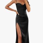 Amazon Long Black Dress Slit Photo 1