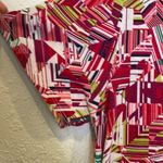 LuLaRoe  Abstract High Low Short Sleeve Dress Round Neck Sz Sm Stretch Polyester Photo 3
