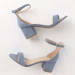 Lulus Blue Suede Heels Photo 0