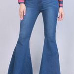 Flare Medium Wash Jeans Blue Photo 0