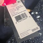 Adrianna Papell  Midnight Blue Sequin Beaded Cap Sleeve V-Neck Formal Gown Photo 4