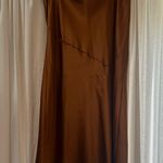 Aaron and Amber  Satin Midi skirt Photo 0