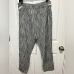 Free People  Gray Striped Capris Photo 4
