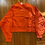 Nike Oversized Orange Cropped Crew Neck Photo 0