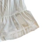 Vince White Shift Dress Fit N Flare Sleeveless Eyelet 100% Cotton Size Large Photo 6