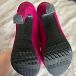 Mossimo Supply Co Pink Suede Heels Photo 6