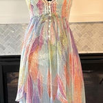 Free People  multicolor feather asymmetrical maxi dress Photo 0