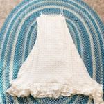 Anthropologie  Bella White Asymmetric Hem Crochet Midi Dress Cottagecore XS NWT Photo 4