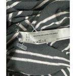 Anthropologie  Pure + Good charcoal gray & white striped shirt sz M Photo 8