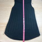 Tahari Sleeveless Turtleneck Sweater Dress Dark Teal Ribbed Midi Size M Photo 5