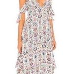 Saylor Women's Size Small Ellen Printed Ivory Maxi Tank Dress Photo 0