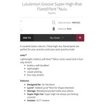 Lululemon Groove Super-High-Rise Flared leggings physic blue 4 Photo 2